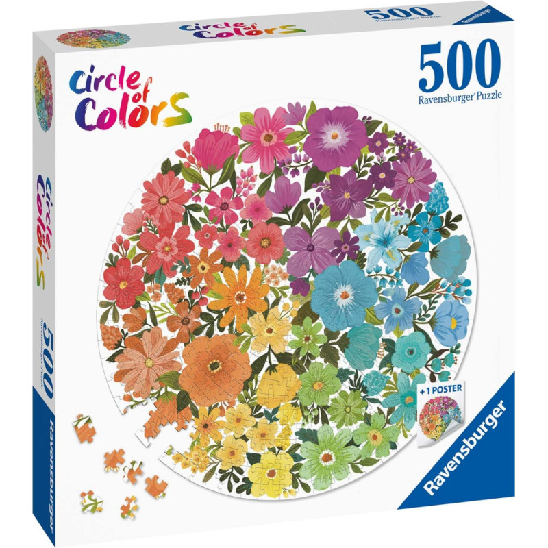 Ravensburger Puzzle Flowers 500 Pc Puzzle 17167