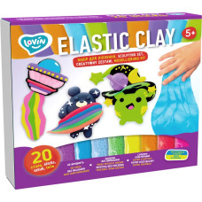 Moon Light Clay Набор для креатива Масса для моделирования (прыгающий пластилин) Elastic 20 шт.