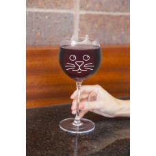 Bigmouth Wine glass Cat