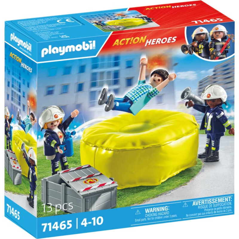 Playmobil ACTION HEROES Пожарный с воздушной подушкой 71465