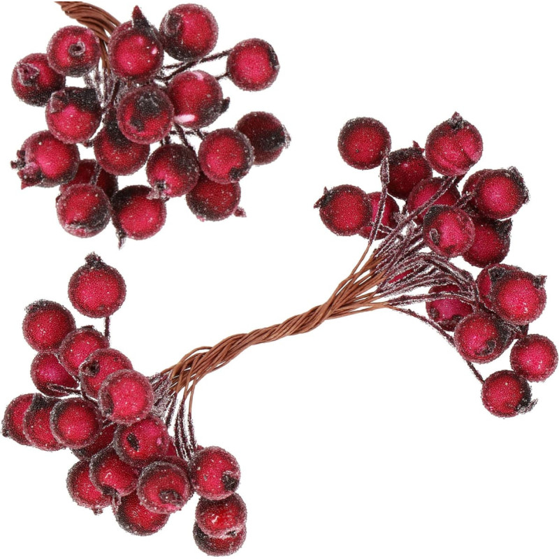 Springos Искусственная декоративная рябина, матовая ветка Springos CA0745 100 шт.