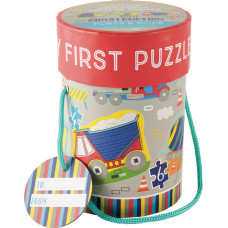 Floss & Rock My First Puzzles, Construction, 4 puzzle set (3, 4, 6 & 8 piece)