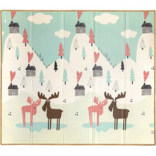 Milly Mally – складной пенопластовый коврик Play Pastel Deer T1