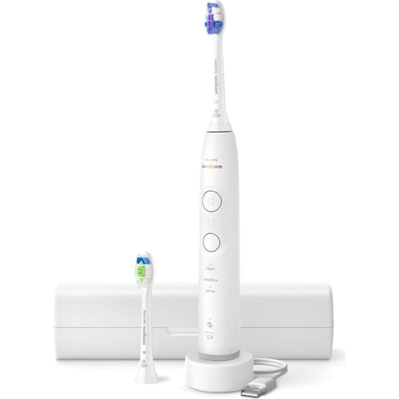 Philips 6500 Sonic elektriskā zobu birste, balta - HX7410/02