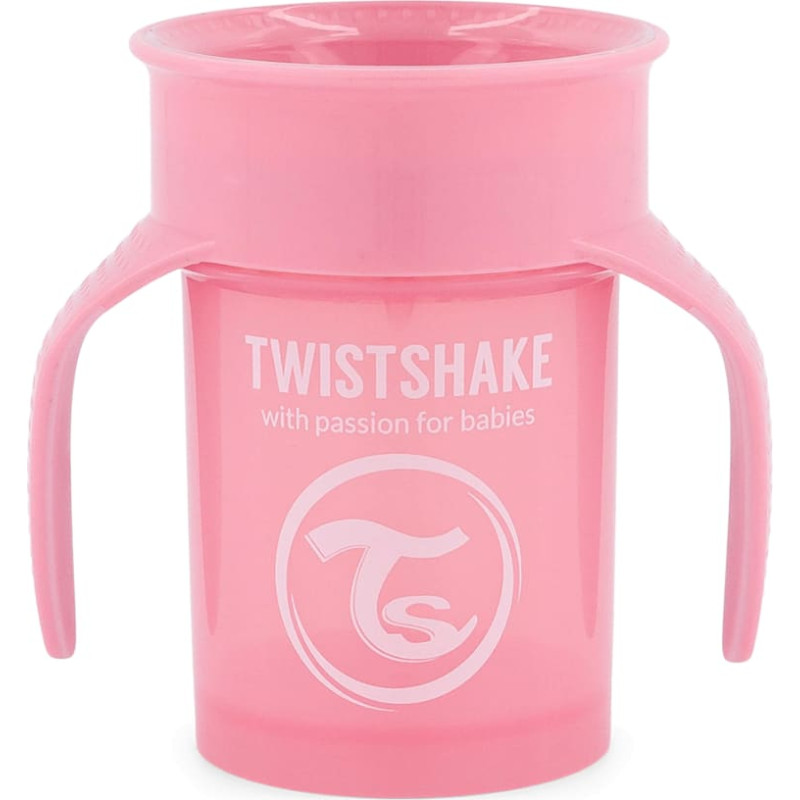 Twistshake 360 Cup 6+m Pastel Pink 78928
