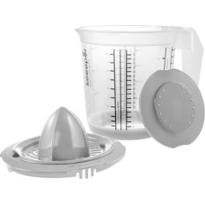 Keeeper Мерный стакан с противоскользящей функцией и крышкой / соковыжималка для цитрусовых 1 л Matteo &Oslash;14x15 см прозрачный/серый