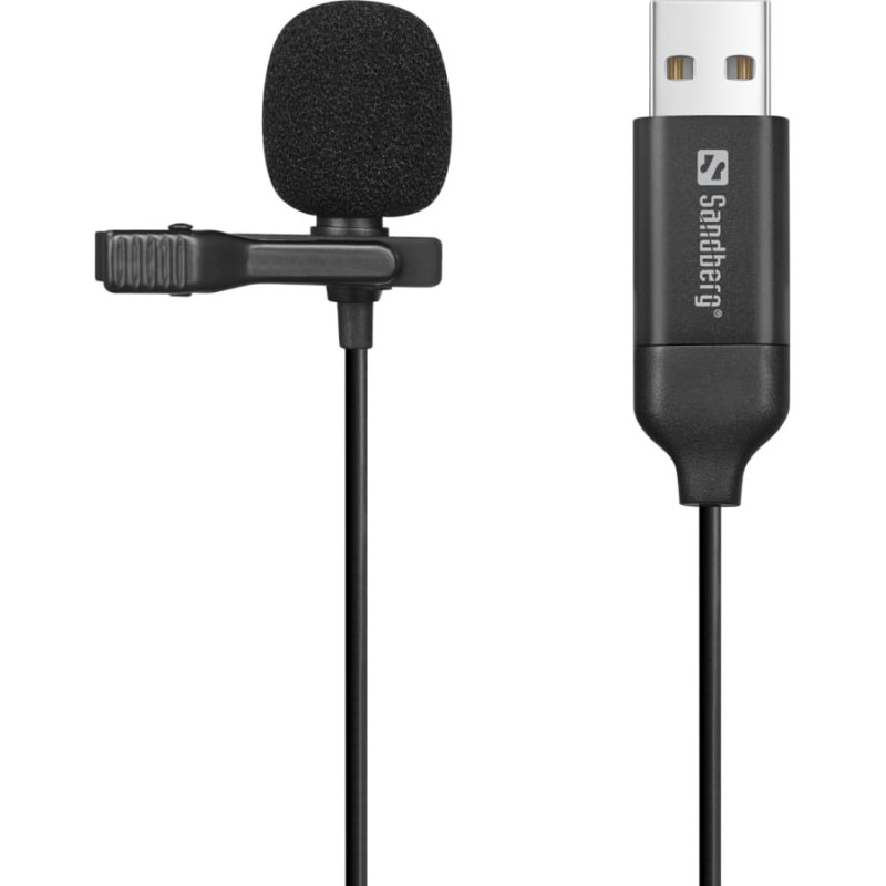 Sandberg 126-40 Streamer USB Clip Microphone