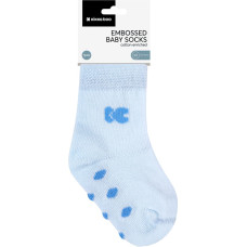 Baby socks with embossed bottom Stripy Friends 1-2y