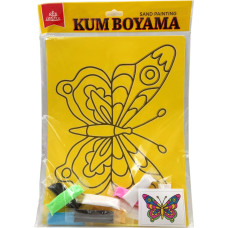 Red Castle sand art set, 275x205 mm, Butterfly