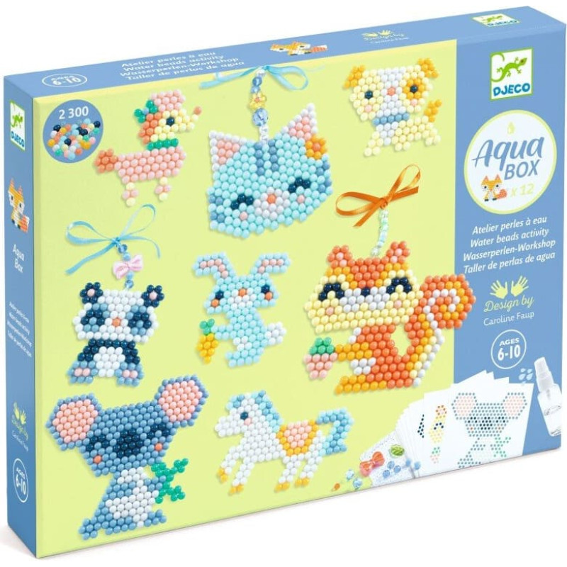 Djeco Мастерские - Водные бусы - Мохнатые друзья