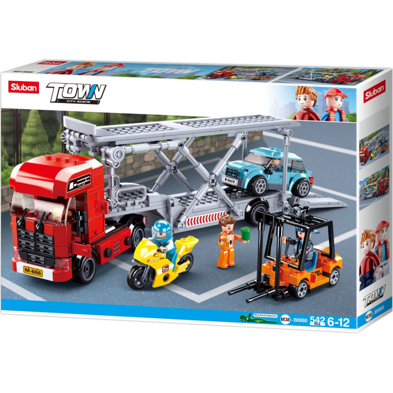 Sluban construction set, Car transporter, 542 pcs.