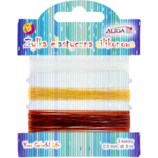 ŻYŁKA DO KORALIKÓW 3 KOLORY 5 METRÓW