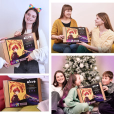 Okto Набор для креатива 3D картина MANGA Огонь (29*29 cm)