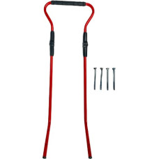 Adbor Регулируемая ручка для толкания санок, красный