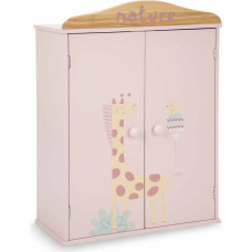 Arias closet for doll clothes with clothing hangers, Nature