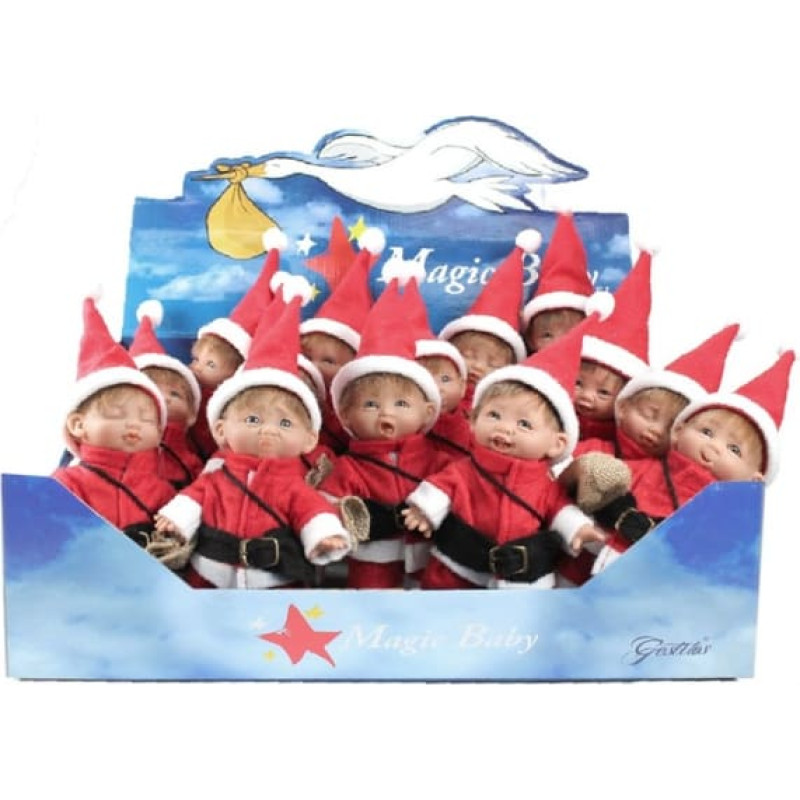 Magic Baby Куколка в костюме рождественского гномика, 18 см