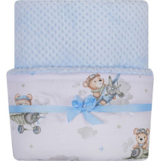 Duet Baby Balnket - 665 - SOFT& COTTON - size: 80x90 - BLUE