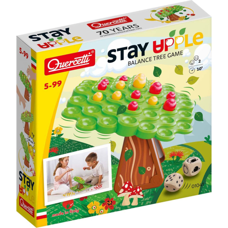 Quercetti Балансирующая игра Stay Apple 5+ г.