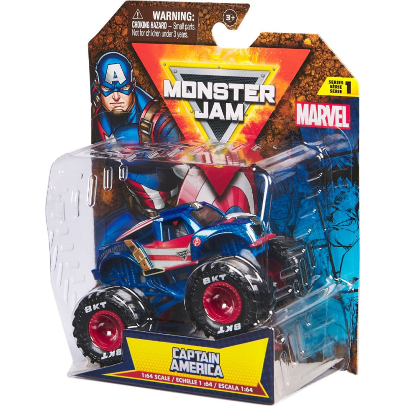 Monster Jam 1:64 Off-road Vehicle Marvel, assortment, 6069960