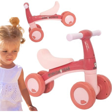 Woopie Rowerek Biegowy R&oacute;żowy Jeździk Czterokołowy