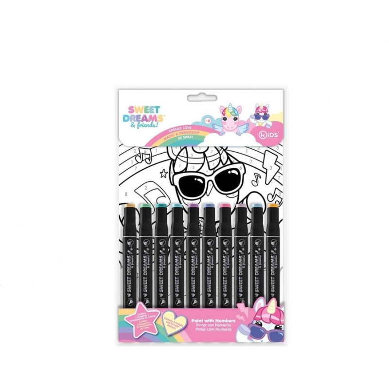 Kids Euroswan - Akcesoria Licencyjne PAINT BY NUMBER SWEET DREAMS & FRIENDS