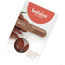 Bolsius Ароматические чайные свечи. 6 шт. True Scents, удовое дерево.