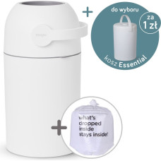 Marko MA-C110WH Kosz na zużyte pieluchy Magic Majestic biały na 25 pieluch + worki