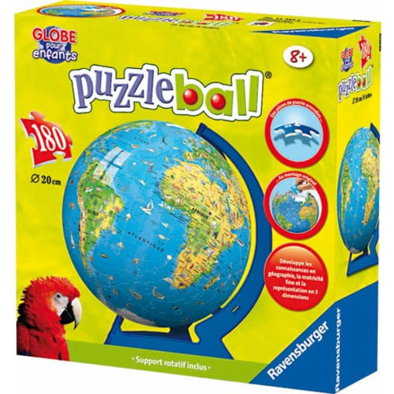 Ravensburger Круглый пазл Глобус, 180 элементов, 8+