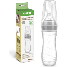 Haakaa Haaka Silikona bērnu pārtikas dozē&scaron;anas karote - Grey