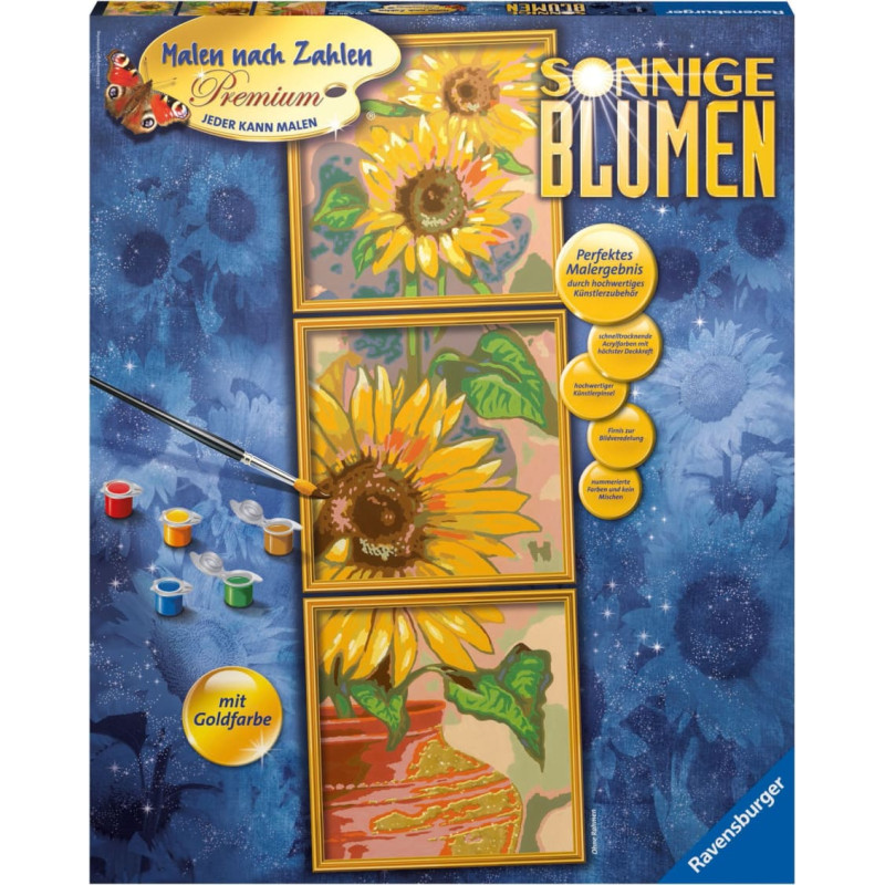 Ravensburger Картина по номерам &ndash; Подсолнухи