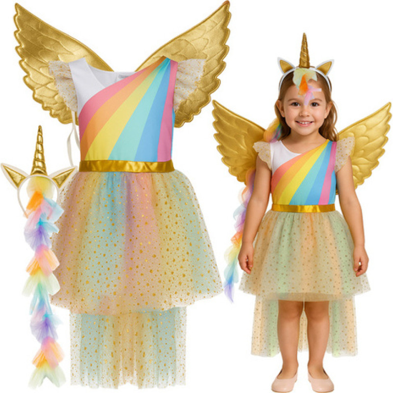 Kruzzel Kostīms VIENRADZIS (Unicorn) 3 el. 122-128 cm 26675