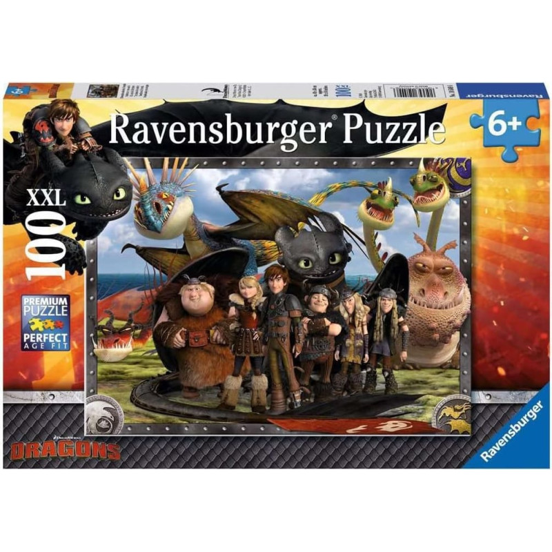 Ravensburger Пазл 100 элементов Драконы