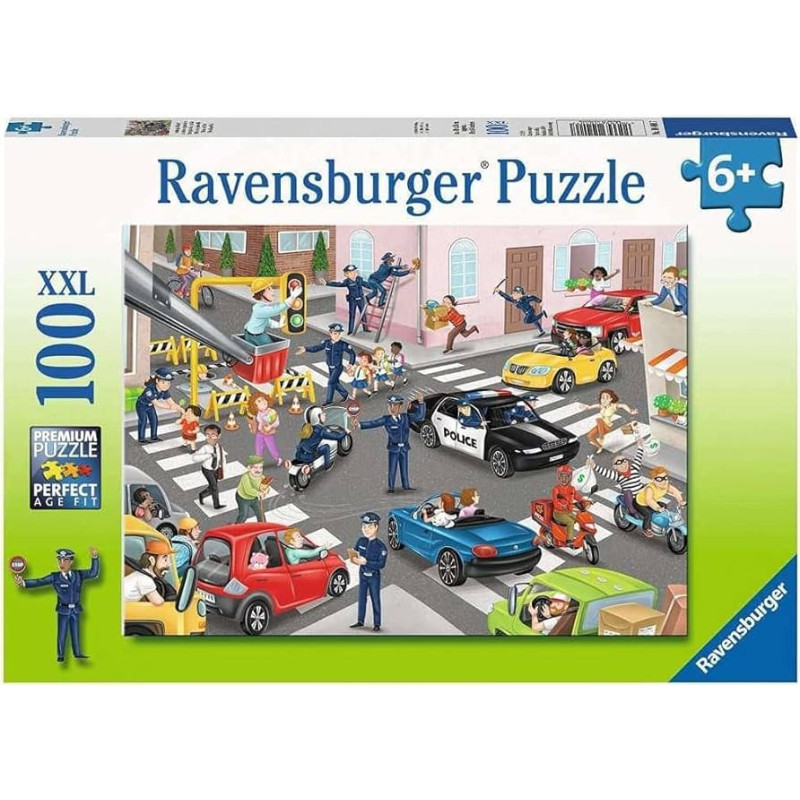 Ravensburger Пазл 100 элементов Полиция на патруле