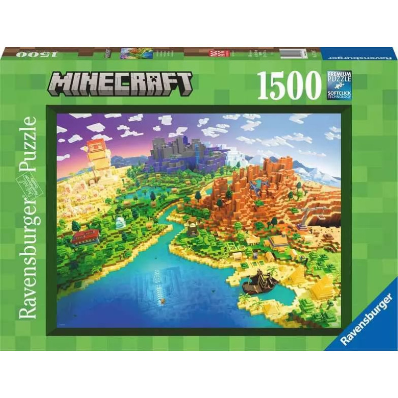 Ravensburger Пазл 1500 Мир Майнкрафт