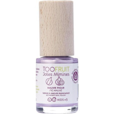 TOOFRUIT Jolies Mimines натуральный лак для ногтей фиолетового цвета с ароматом инжира для детей, 10 мл PF102