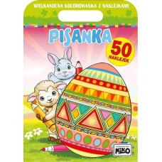 WIELKANOCNA KOLOROWANKA Z NAKLEJKAMI