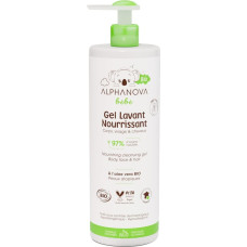 Alphanova BEBE увлажняющий гель для душа без отдушек для сухой и атопичной кожи, 400 мл