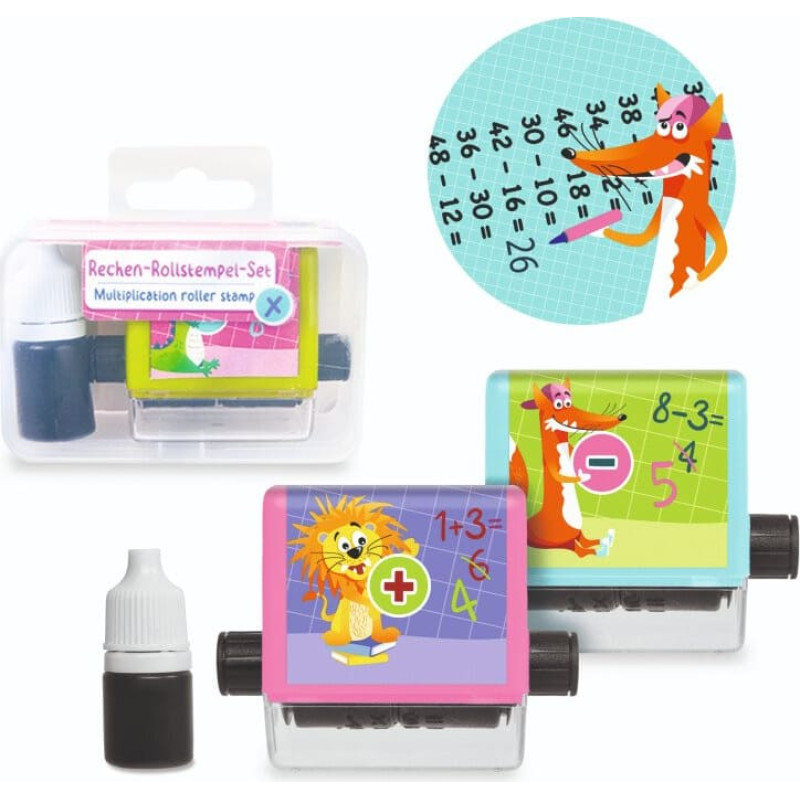 Trendhaus ABC Champion HS - Математический роликовый штамп (1 комплект, 3 дизайна)