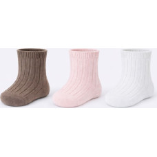 Noviti SB176-G-01 Skarpety dziewczynka prążek mix 15-18