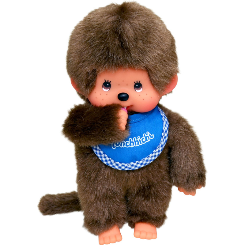 Monchhichi Мягкая игрушка, мальчик, синий, 20 см