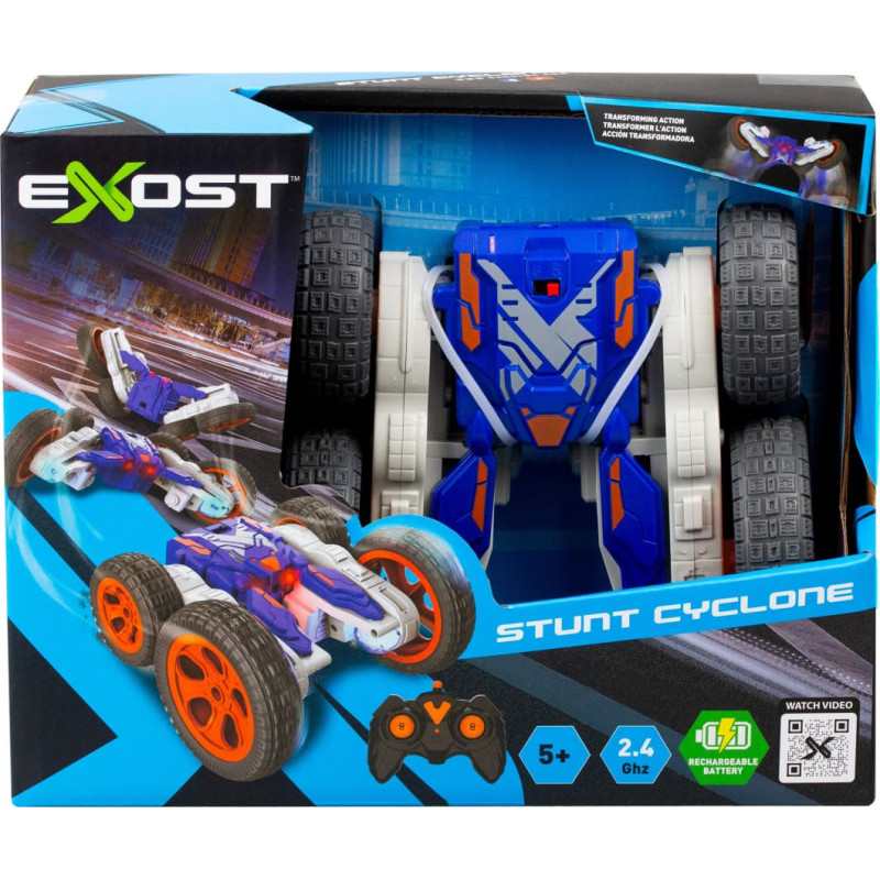 Exost SILV EXOST машинка на радиоуправлении STUNT CYCLONE, масштаб 1:18