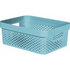 Curver Коробка Infinity из переработанного материала, 11 л, 36x27x14 см, синяя.
