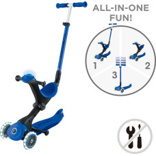 Globber scooter Go Up Deluxe Flash Lights, dark blue, 748-600