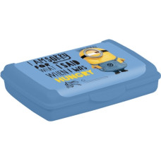 Keeeper Контейнер для хранения продуктов deco-click-box mini 0.5L Carla "Minions Hungry" 17x13x3.5 см, светло-голубой