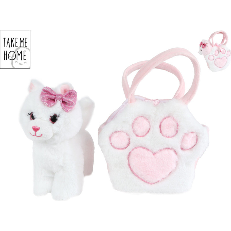 Take Me Home Plush toy - 95435 - CAT with BAG - size 20 cm