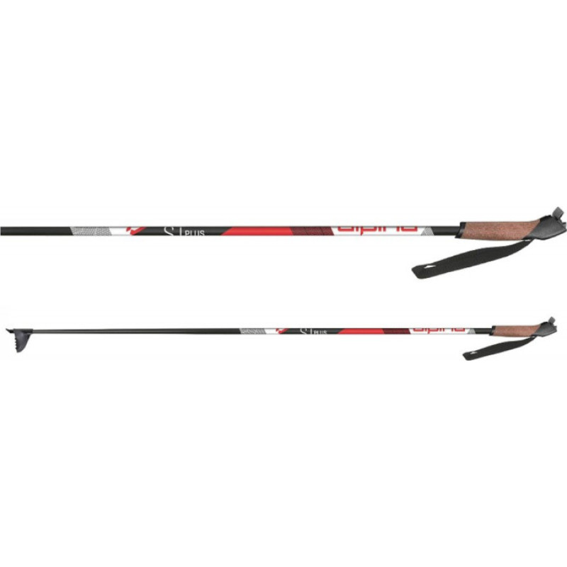 Alpina Suusakepid Alpina ST PLUS must/punane 145