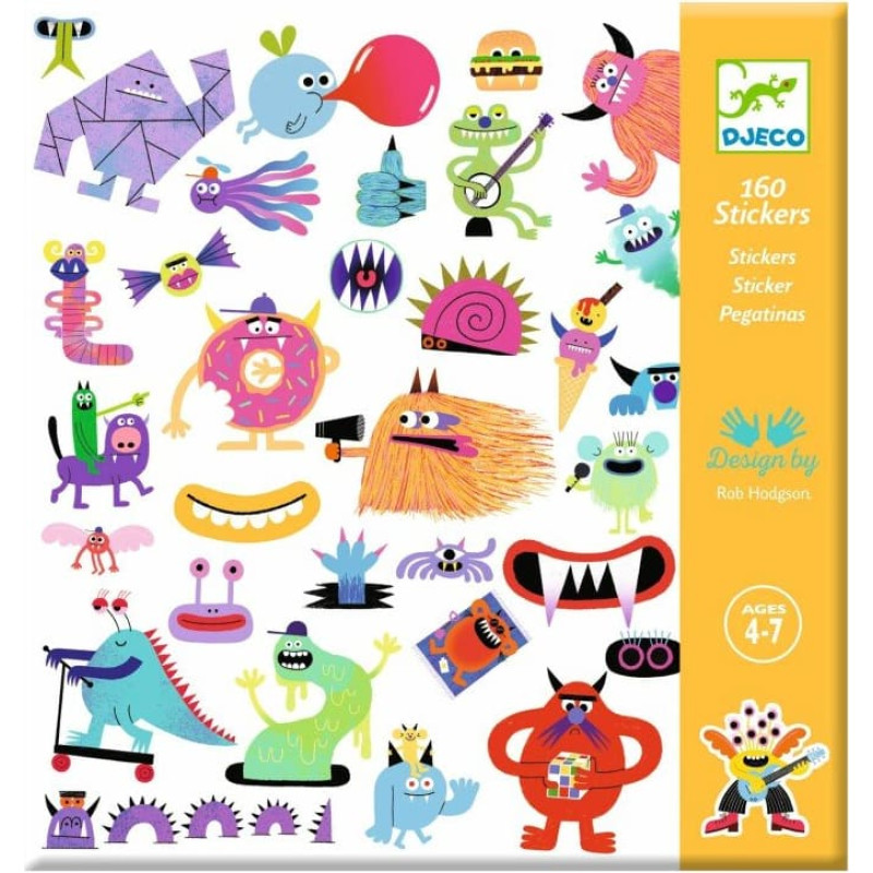 DJECO Наклейки - Монстры DJ09281