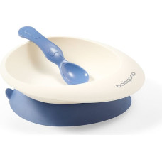 Babyono Baby suction bowl with spoon, blue, 1077