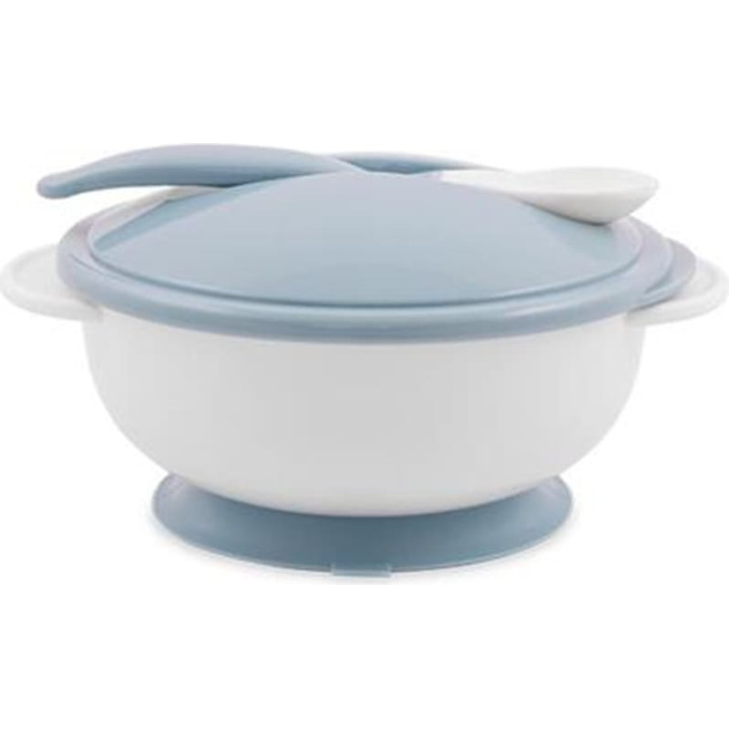 Lorelli Bowl Art.10230400003 Moonlight Blue Тарелка - контейнер с ложкой на присоске