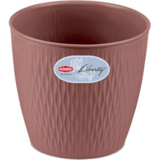 Stefanplast Цветочный горшок Liberty Ø25x23 см коричневый